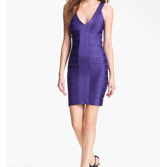 French Connection Foxy Faye V-neck Bandage Dress - Picture 1 of 6